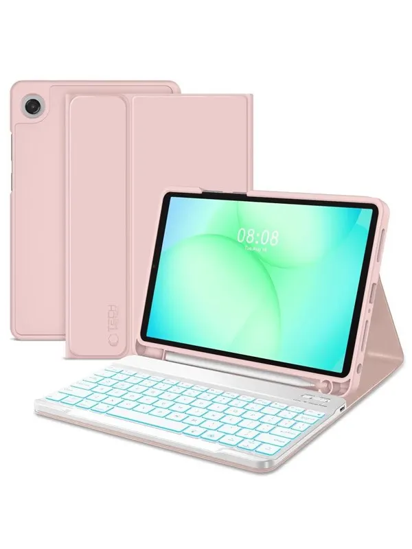 Tech-Protect SC Pen Case for Samsung Galaxy Tab A9+ / A11+ Plus 11.0 X210 / X215 / X216 / X230 / X235 / X236 - Pink