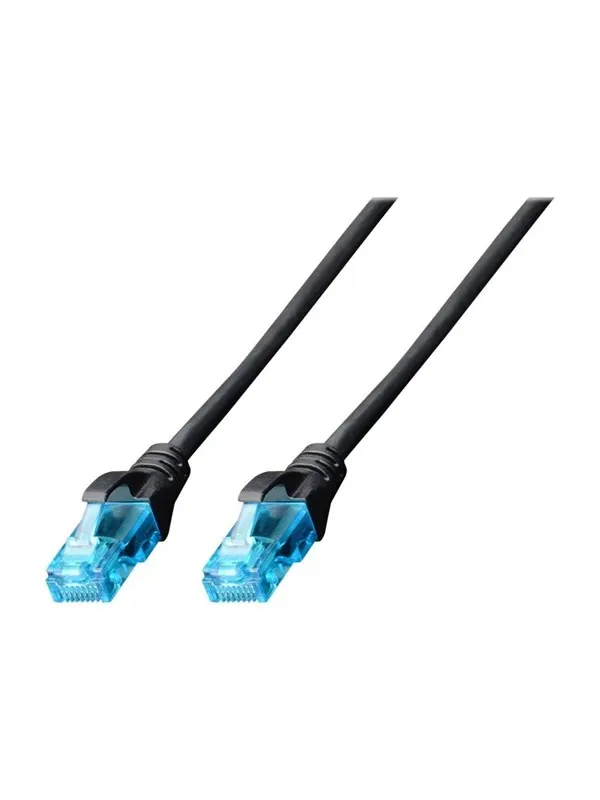 DIGITUS patch cable - 3 m - black - Svart - 3m