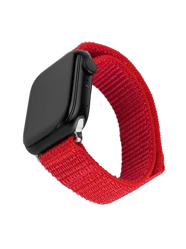 FIXED Nylonrem för Apple Watch 38/40/41mm Röd