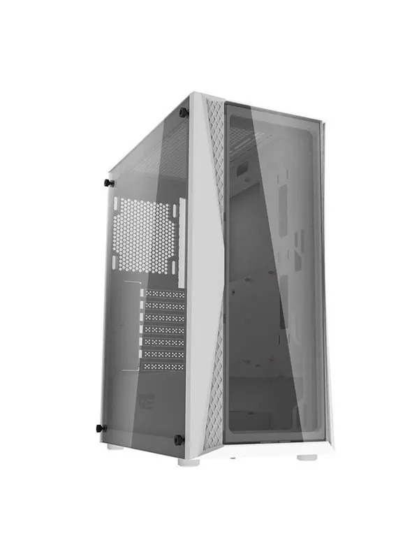Darkflash DK352 Plus computer case + 4 fans (black and white) - Chassi
