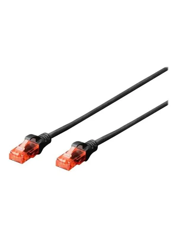 DIGITUS Professional patch cable - 1 m - black - Svart - 1m