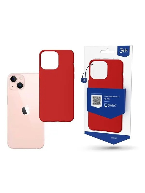 3mk Case for iPhone 14 from the Matt Case Series - Red
