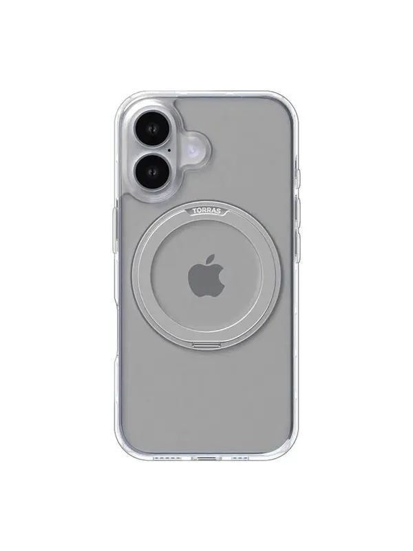 Torras Ostand Pro Case for iPhone 16 (Transparent)