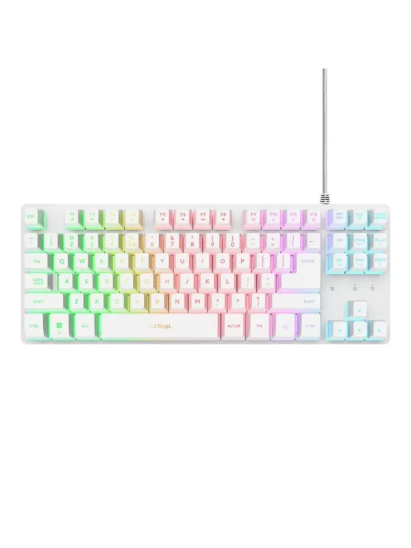 Trust GXT833 Thado TKL - Nordisk - Vit