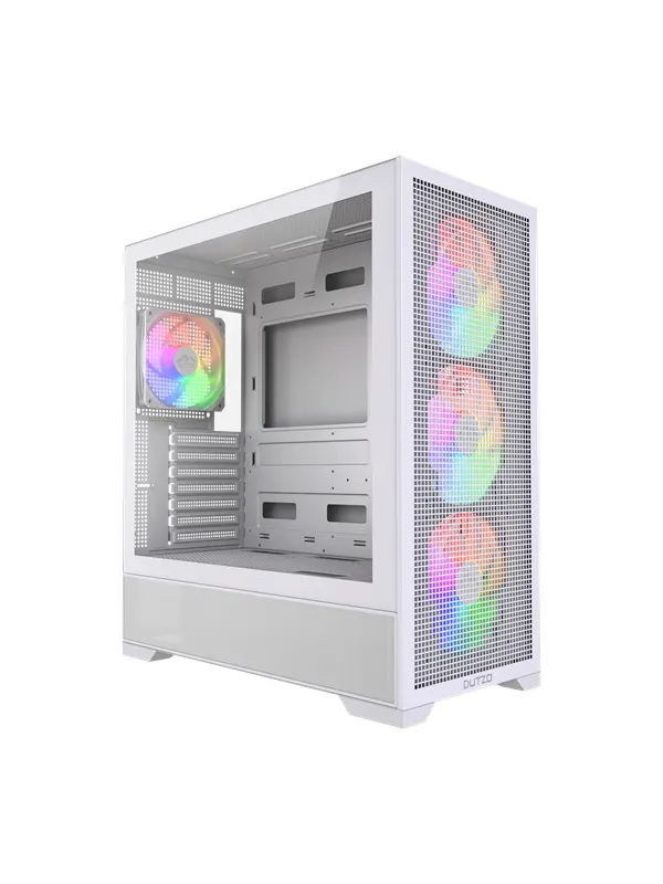 DUTZO C740 Airflow ARGB - Chassi - Miditower - Vit