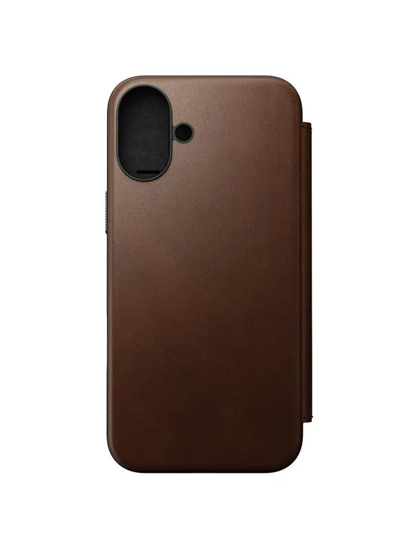 Nomad Modern Leather Folio - iPhone 16 Plus | Brown | Leather