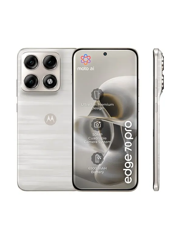 Motorola edge 70 pro 512GB/12GB - PANTONE Lily White