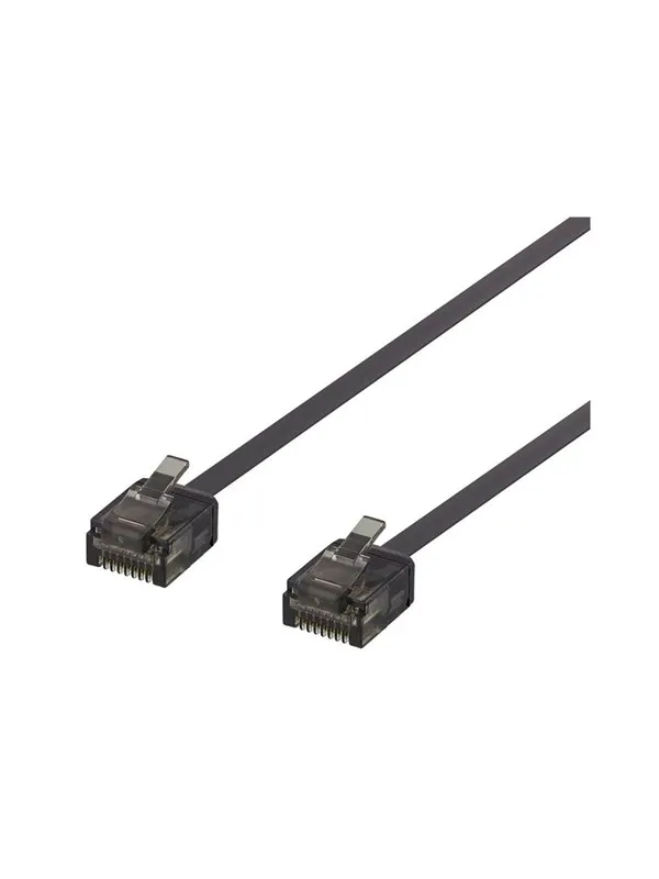 Deltaco patch cable - 1 m - black - Svart - 1m