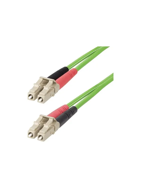 StarTech.com 2m (6ft) LC to LC (UPC) OM5 Multimode Fiber Optic Cable - patch cable - 2 m - green - Grön - 2m