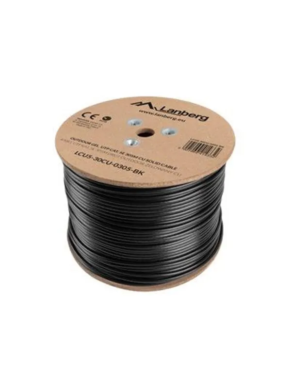Lanberg bulk cable - 305 m - black RAL 9004 - Svart - 305m