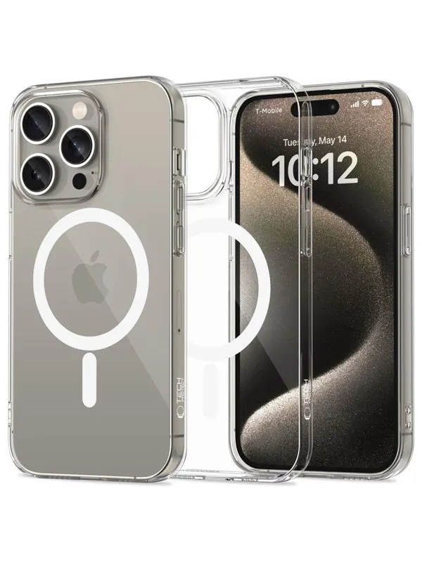 Tech-Protect FlexAir MagSafe Case for iPhone 15 Pro - Clear