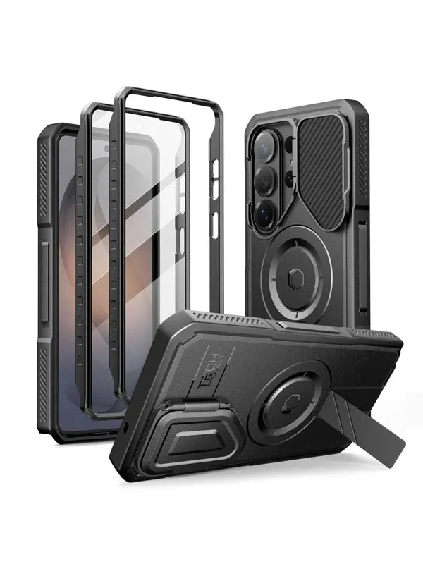 Tech-Protect Kevlar MagSafe 2-Set Case for Samsung Galaxy S26 Ultra - Black