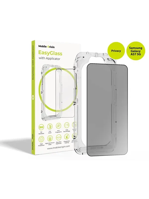 Mobile Origin EasyGlass Privacy with Applicator Samsung Galaxy A57 5G