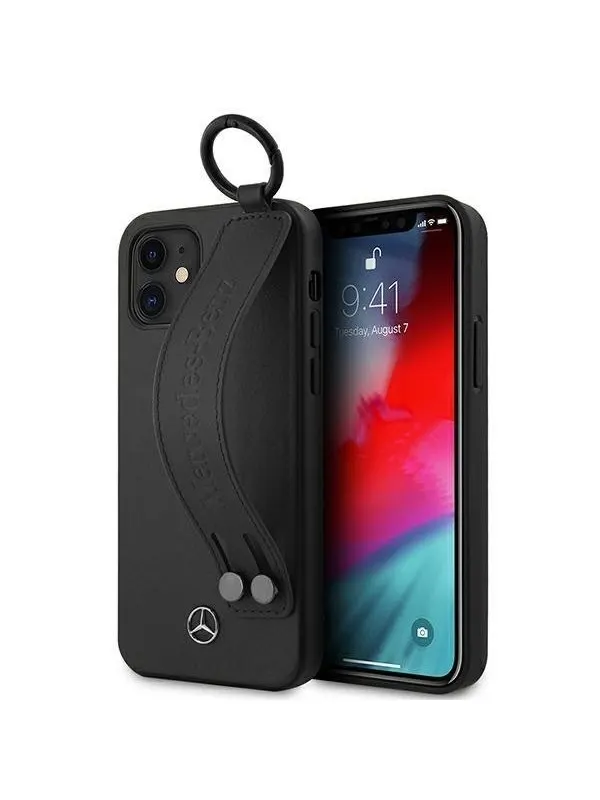 Mercedes Strap Line Case for iPhone 12 mini - Black