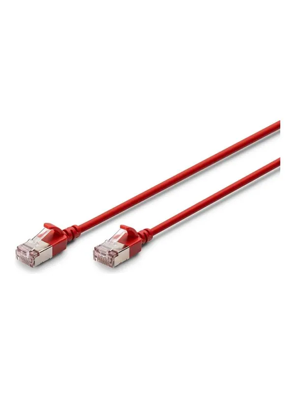 DIGITUS patch cable - 3 m - red - Röd - 3m