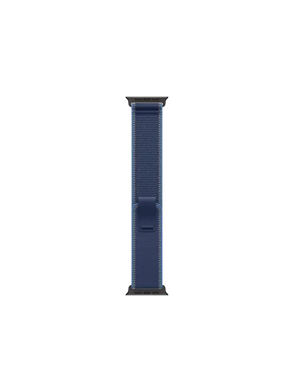 Apple 49mm Blue/Bright Blue Trail Loop - M/L - Black Titanium Finish