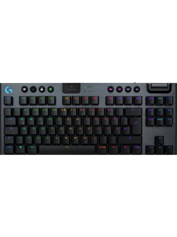 Logitech G915 X LIGHTSPEED TKL - Clicky - 80% (TKL) - Gaming Tangentbord - Tysk - Svart