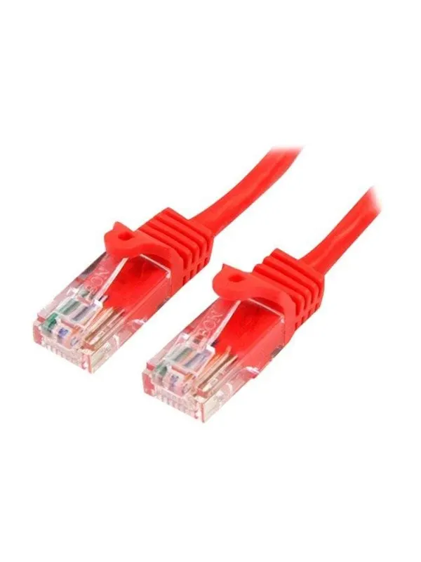 StarTech.com Snagless Cat 5e UTP Patch Cable - patch- Röd - 3m