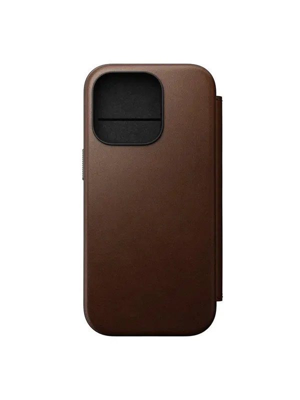 Nomad Modern Leather Folio - iPhone 16 Pro | Brown | Leather
