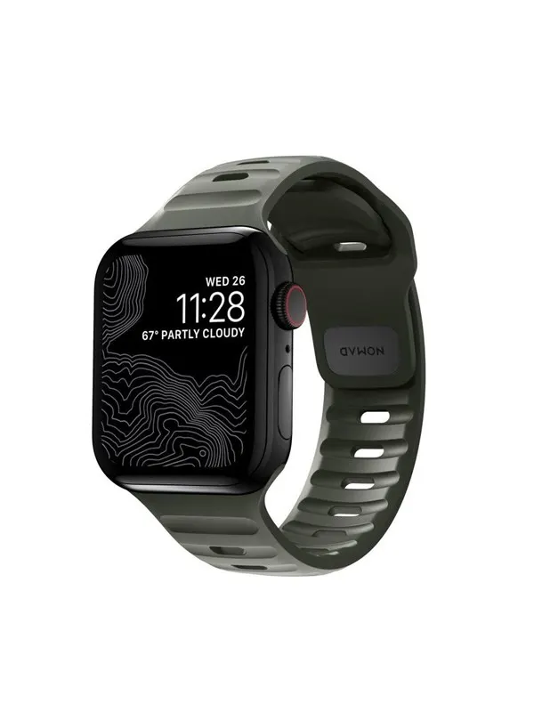 Nomad - Sport Band - 40mm/38mm | S/M | Ash Green | FKM | V2