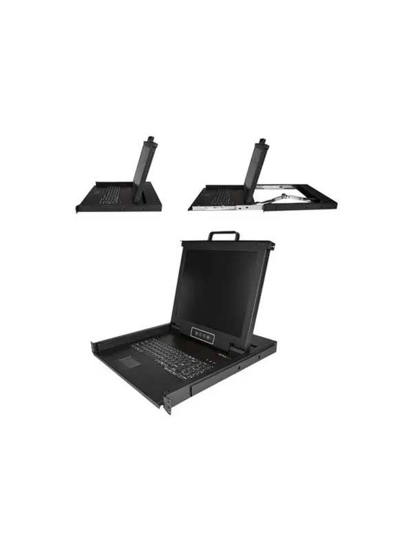 17" StarTech.com Rackmount KVM Console - Single-Port with 17" LCD Monitor - KVM console - 17"
