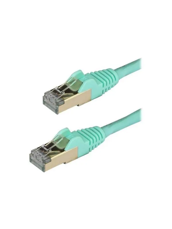 StarTech.com 2m Aqua Cat6a / Cat 6a Shielded Ethernet Patch Cable 2 m - patch cable - 2 m - aqua - Grön - 2m