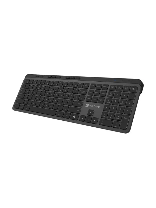 Natec MEDUSA - keyboard full size - QWERTY - US - black grey Input Device - Tangentbord - Engelska (US) - Grå