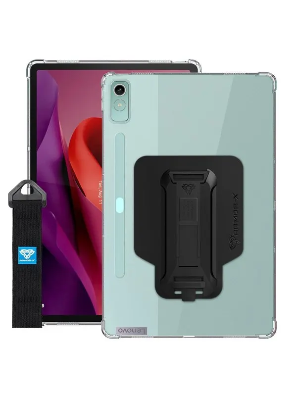 Armor-X Lenovo Tab P12 TB370 | 4 corner protection case w/ hand strap kick stand