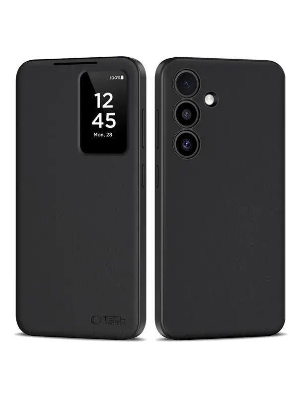 Tech-Protect Smart Wallet Case for Samsung Galaxy S25 FE - matt black