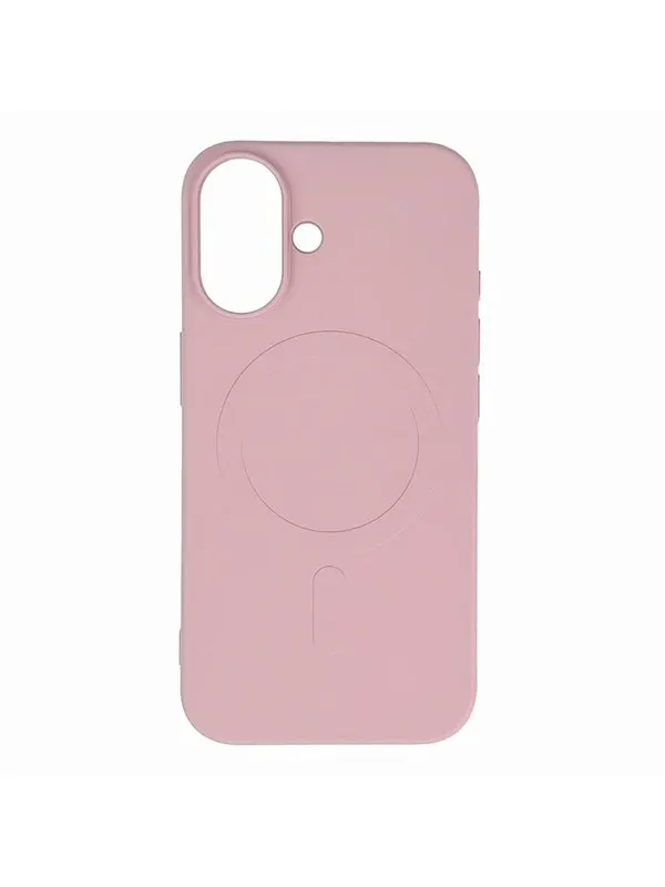 Hurtel Liquid Silicone Case MagSafe for iPhone 16 - Light Pink