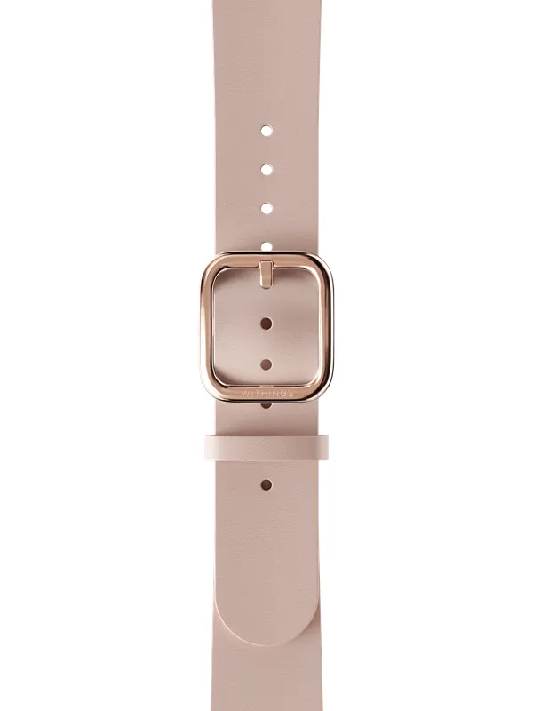 Withings Leather Wristband Peach -18 mm