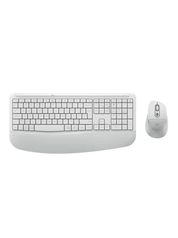 Logitech Signature Comfort Plus Combo MK880 (Off-White) - Tastatur & Mus set - Engelska (US) - Vit