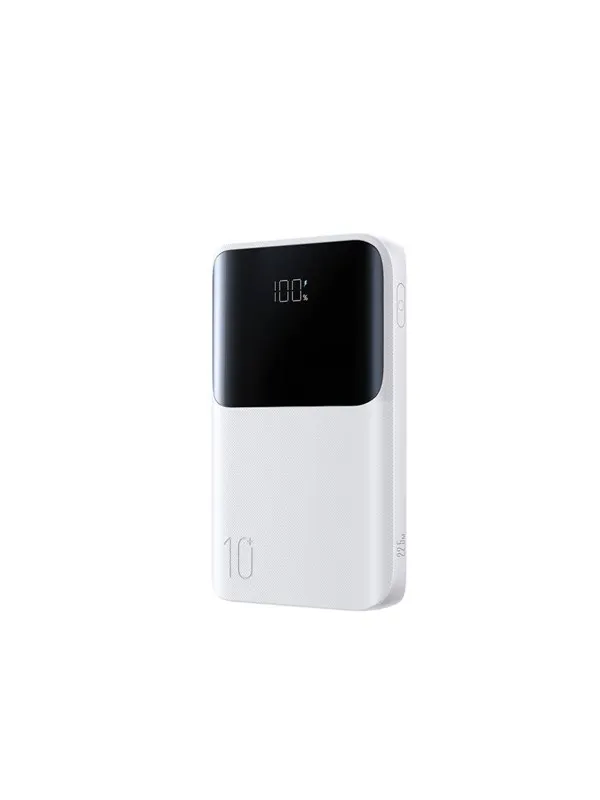 Joyroom JR-QP191 Star Series Mini 10000mAh 22.5W Powerbank with Digital Display - White - 10000 mAh