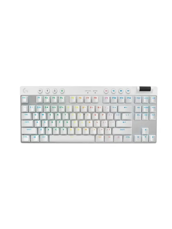 Logitech G PRO X TKL - Logitech GX Brown (Tactile) - Tactile - Gaming Keyboard - Utan numpad - Engelska (UK) - Vit