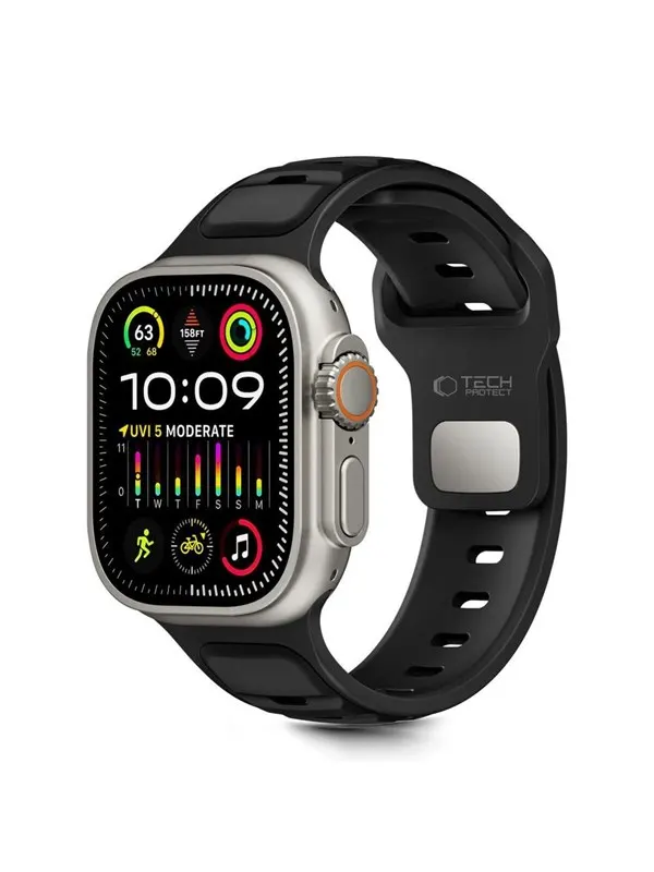 Tech-Protect IconBand Line Strap for Apple Watch 44 / 45 / 46 / 49 mm - Black