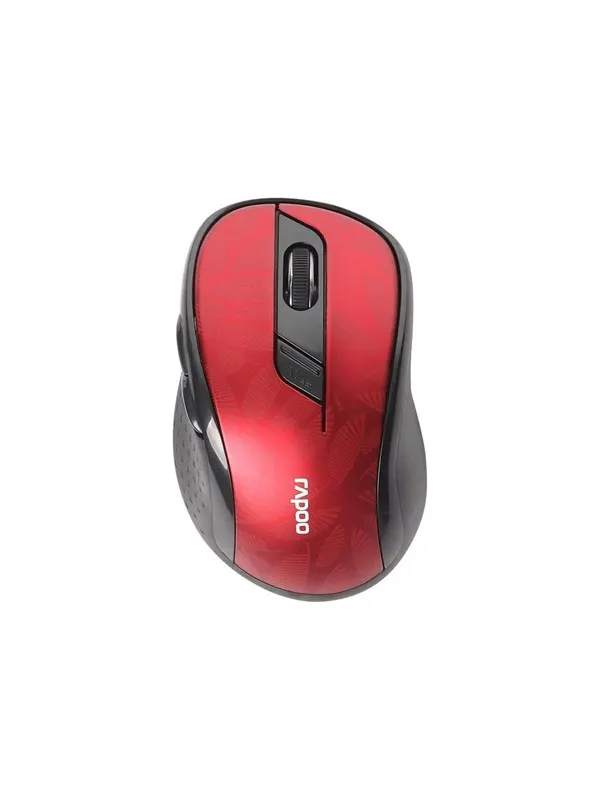 RAPOO M500 Silent - Mouse - Optic - 6 knappar - Röd