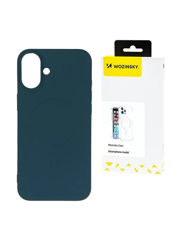 Wozinsky Silicone Magnetic Case Magsafe for Samsung Galaxy S25 - Blue