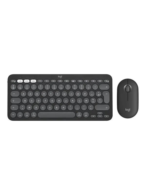 Logitech Pebble 2 Combo for Mac - Tastatur & Mus set - Universal - Grå
