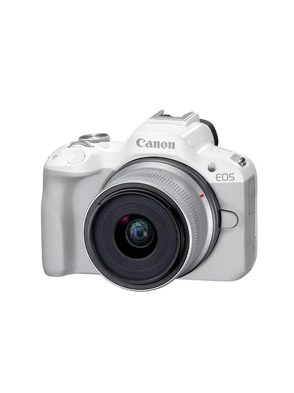 Canon EOS R50 + RF-S 18-45mm F4.5-6.3 IS STM - White