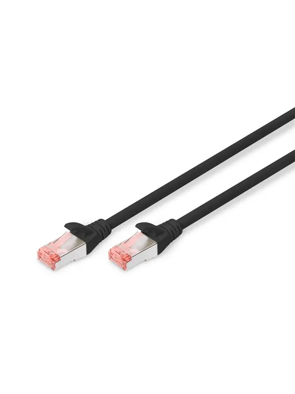 DIGITUS CAT 6 S-FTP Patch Cord - 3m - Svart - 3m
