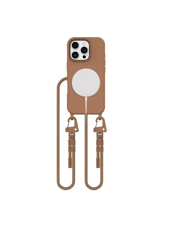 Tech-Protect  MagNecklace MagSafe Case for iPhone 16 Pro - Brown