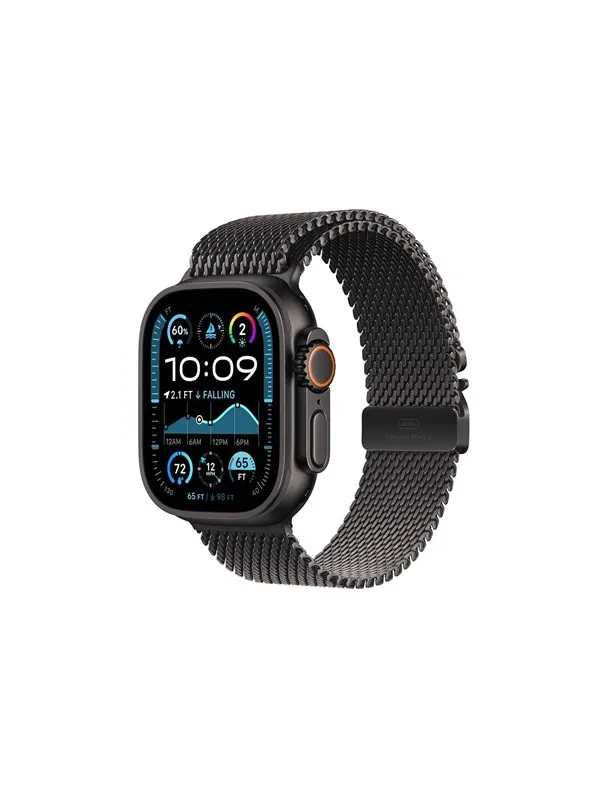 Apple Watch Ultra 2 GPS + Cellular 49mm - Black Titanium Case with Black Titanium Milanese Loop - L