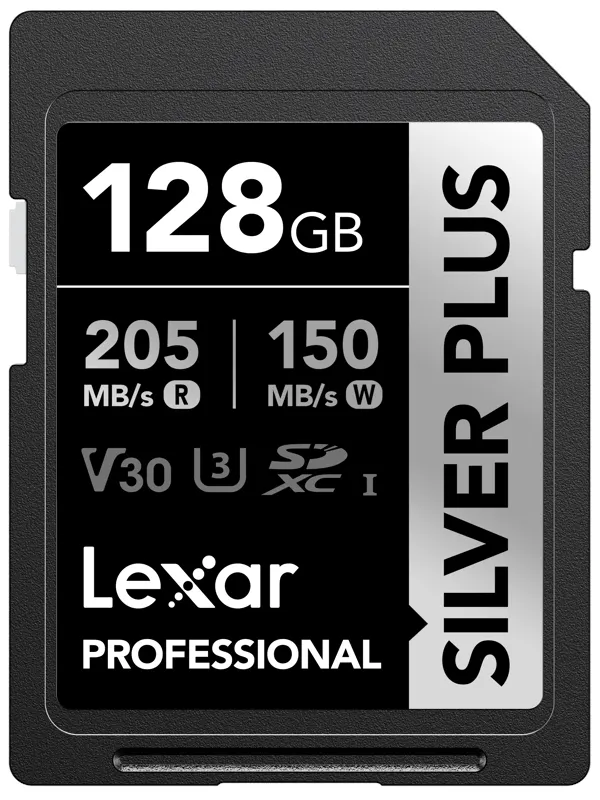 Lexar Professional SILVER PLUS SDXC - 205MB/s - 128GB