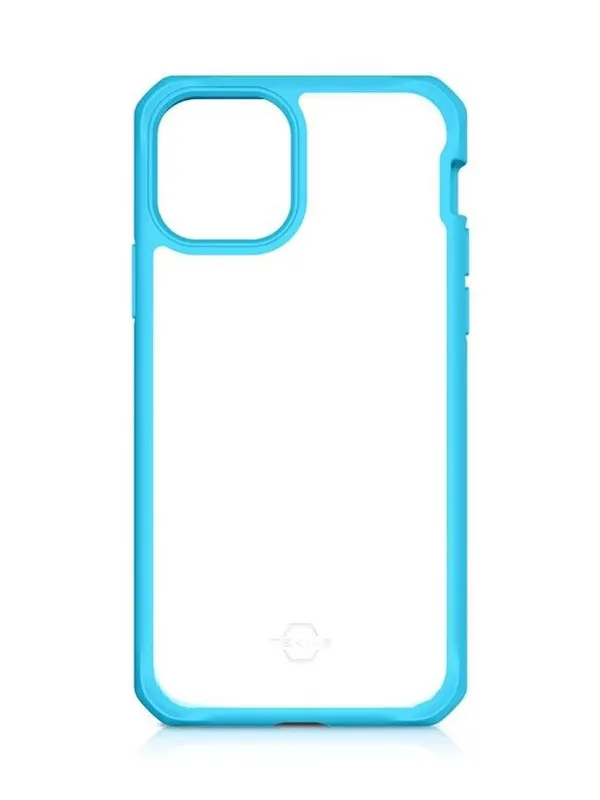 ITSKINS HYBRID SOLID cover for iPhone 11 Pro Max / XS Max®. Blue and transparent