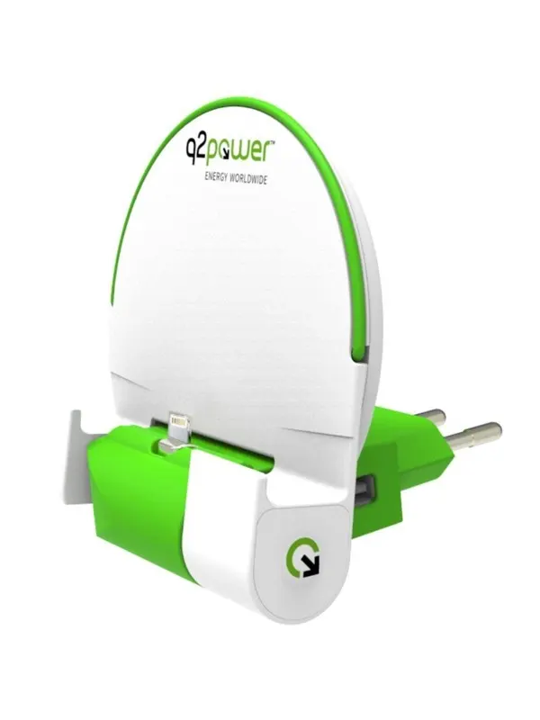 Q2Power Dock and charge powerbank EU lightning - 2000 mAh