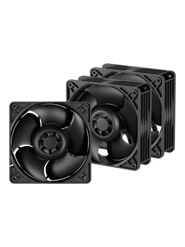 Arctic S12038-8K - case fan - Chassi fläkt - 120mm - Svart
