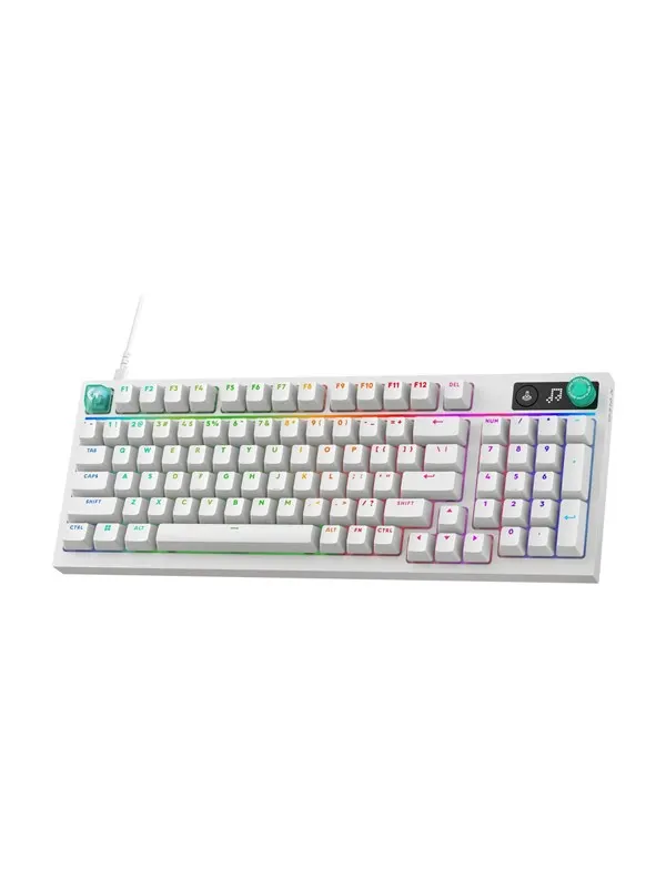 Logitech G G316 X 98 - Gaming Tangentbord - Tysk - Vit