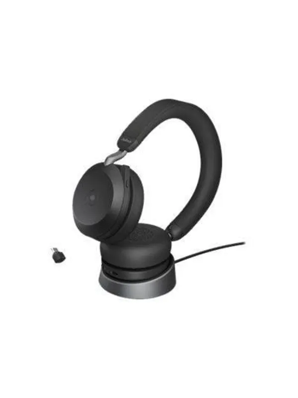 Jabra Evolve2 75 Link380a UC Stereo Stand Black