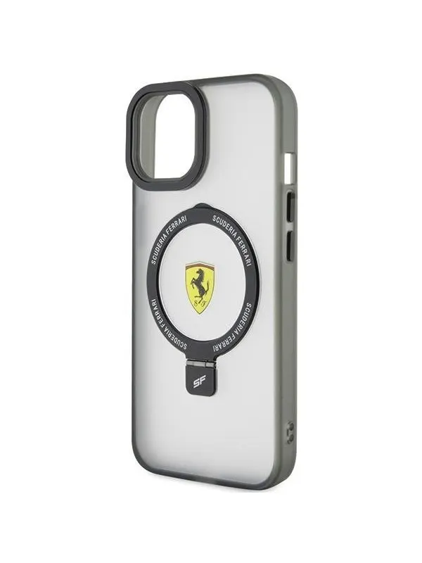 Ferrari Ring Stand 2023 Collection MagSafe Case for iPhone 15 Plus / 14 Plus - Black