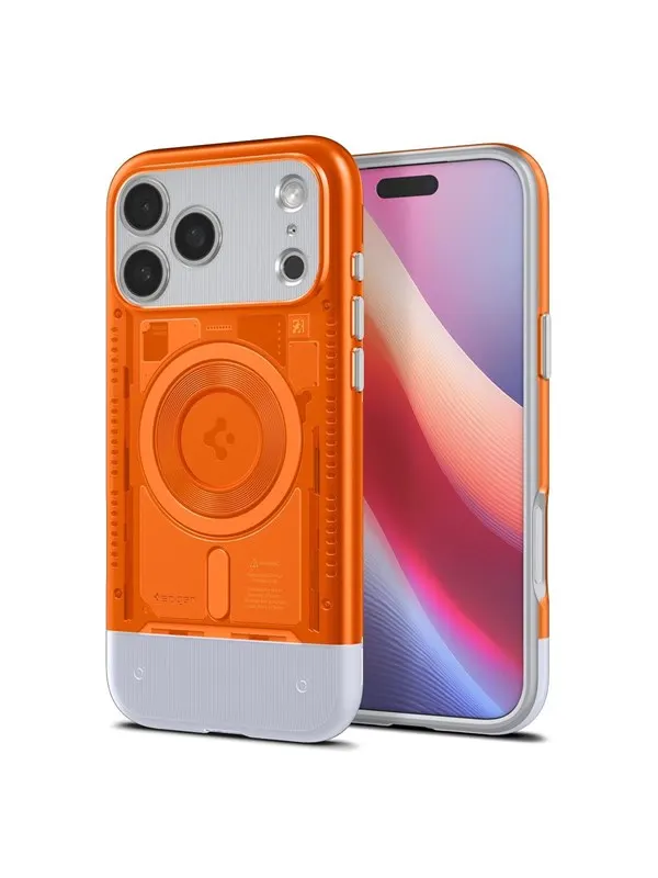 Spigen Classic C1 MagSafe - tangerine - iPhone 17 Pro